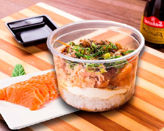 1 Poke + 5 Lâminas de Sashimi