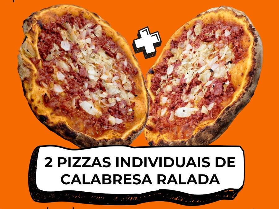 2 Pizzas de Calabresa Ralada (Individual)