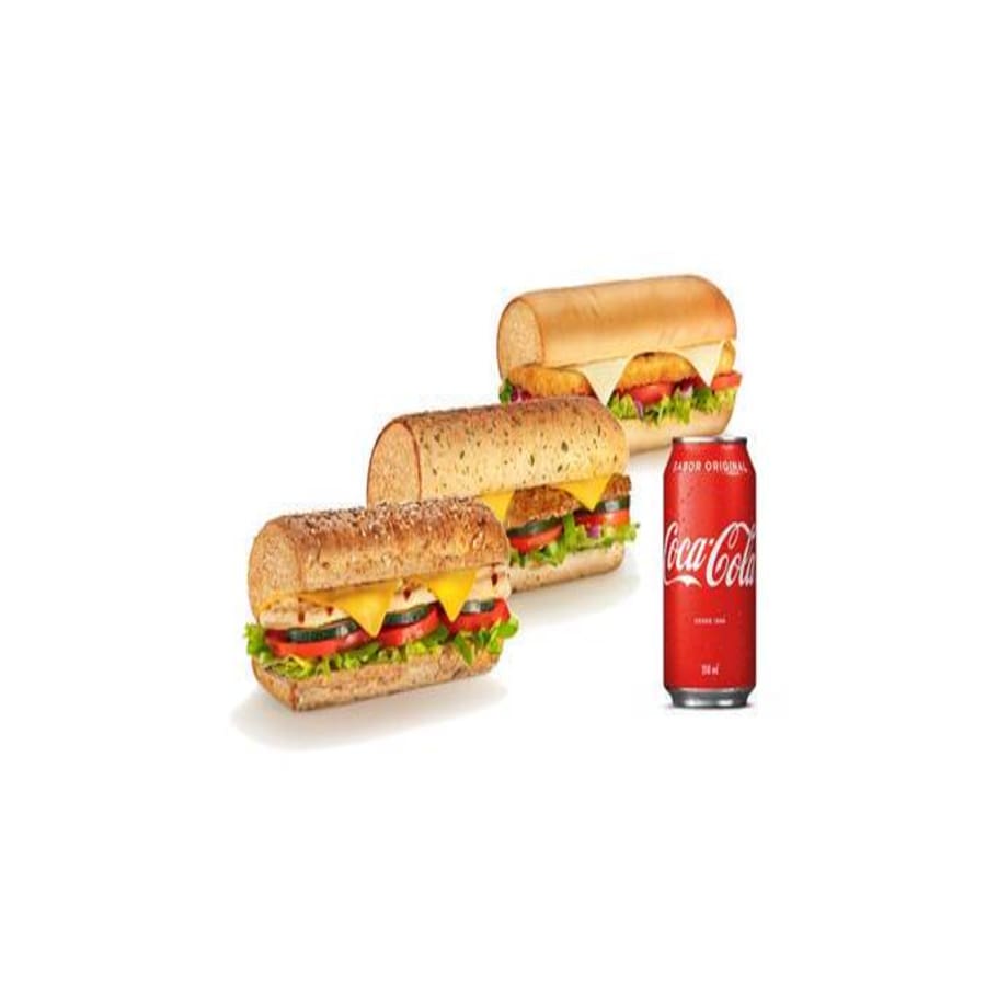 2 subs de 15cm + bebida