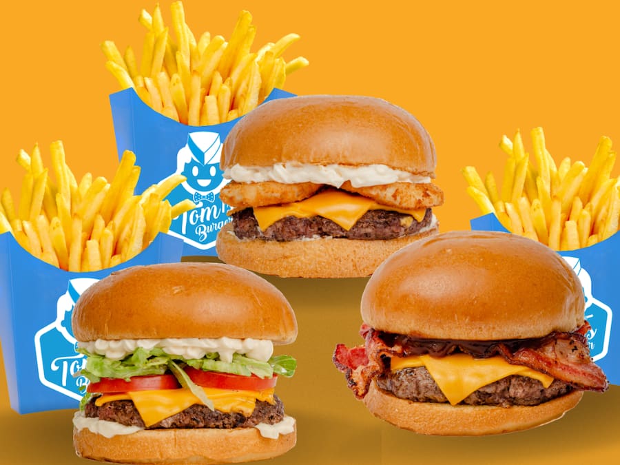 3 Burgers + 3 Batatas