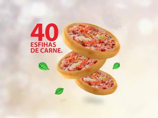 40 esfihas de carne