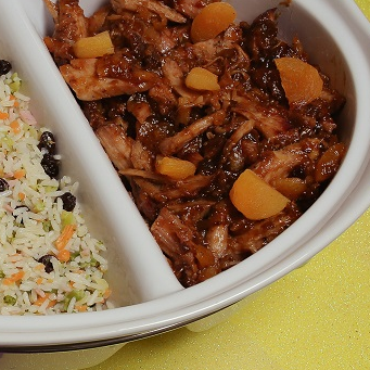 Pernil ao molho de damasco