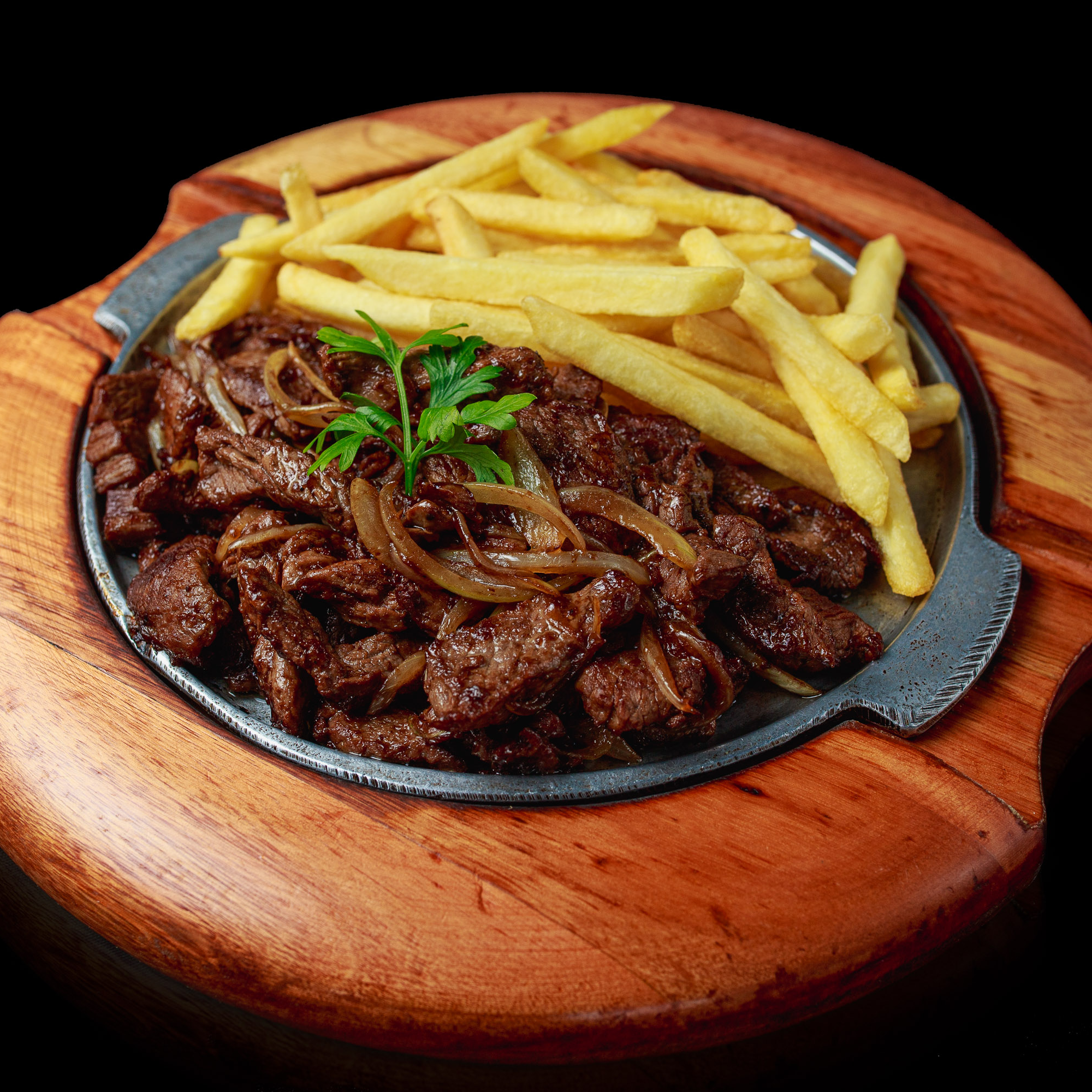 Isca de filé com Fritas