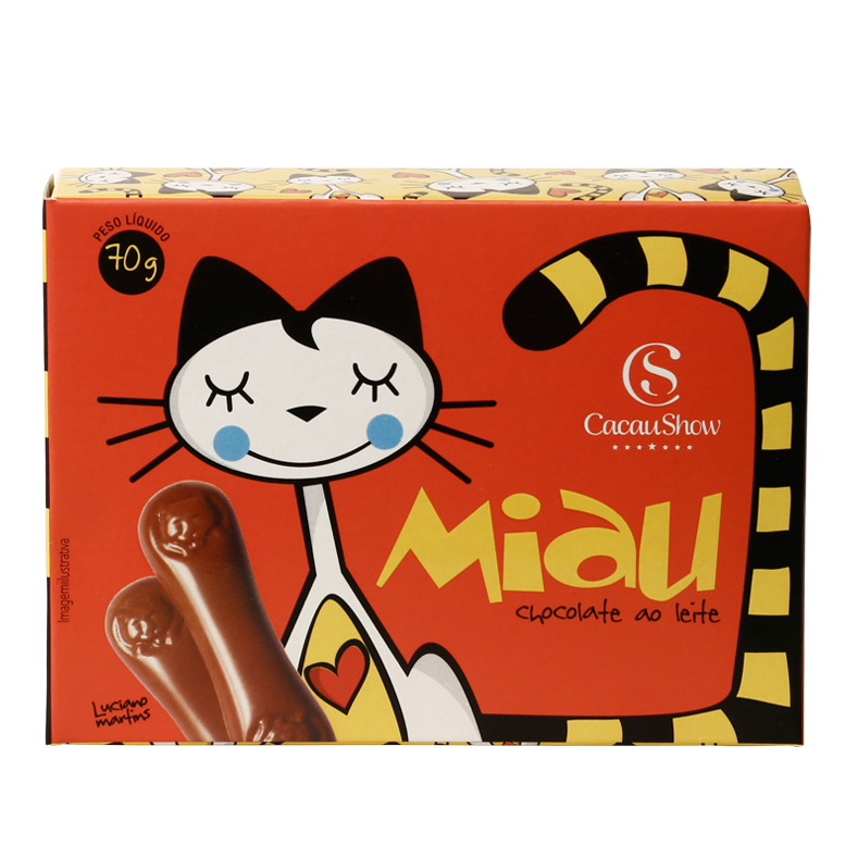 Cx Miau ao Leite 70g