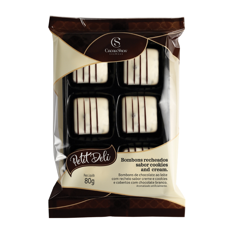 Bombom Petit deli Cookies And Cream 80g