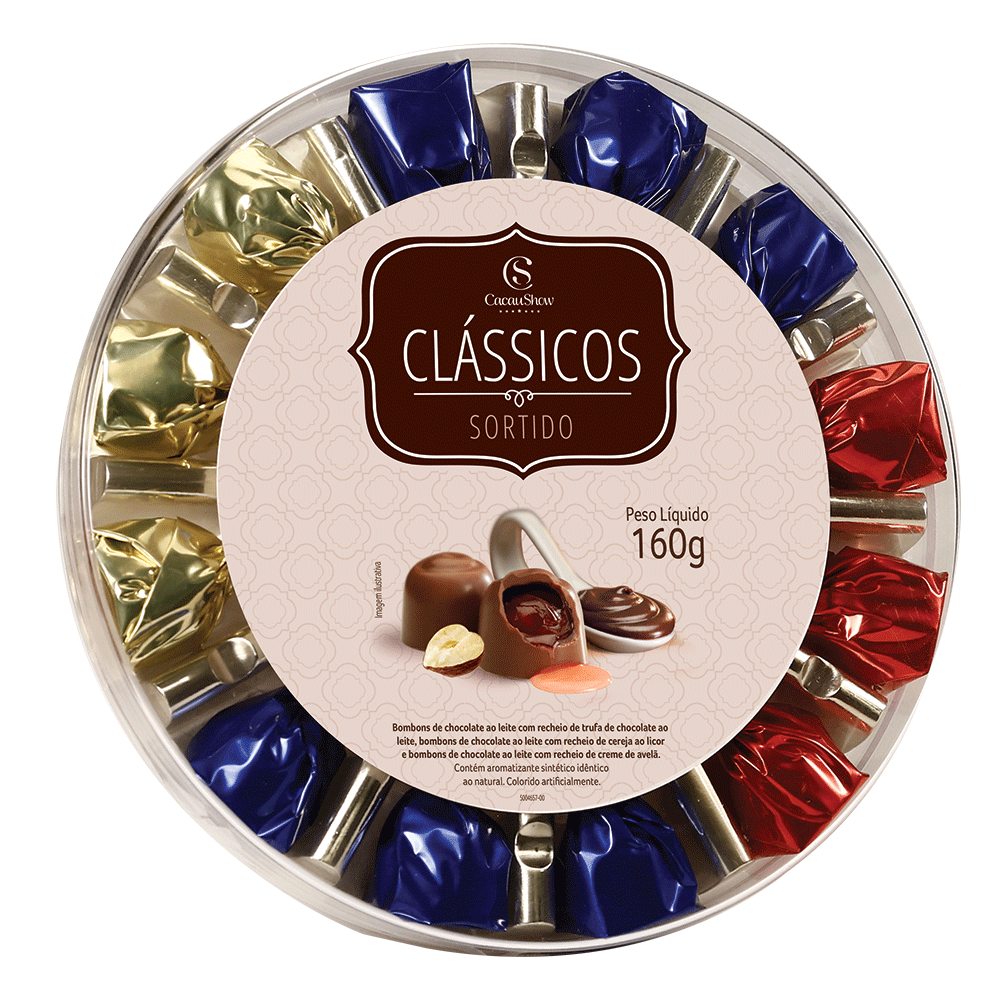 Cx Classicos Golden Gif Sortido 160g