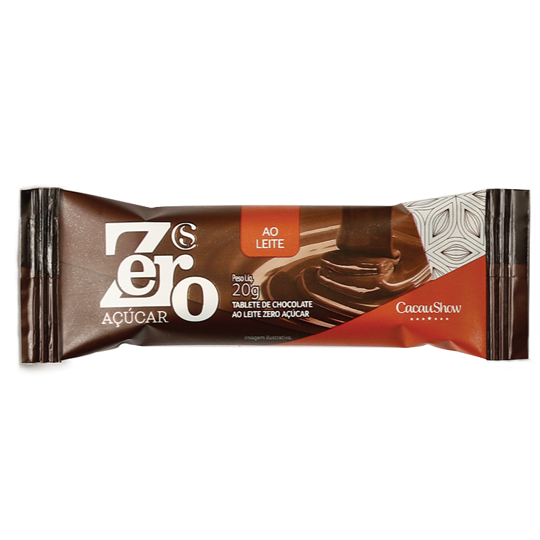 Tablete ao Leite Zero Açucar 20g