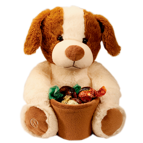 PELÚCIA CACHORRO COM POTE