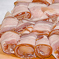 Enroladinhos de Frango c/ Bacon - 500g