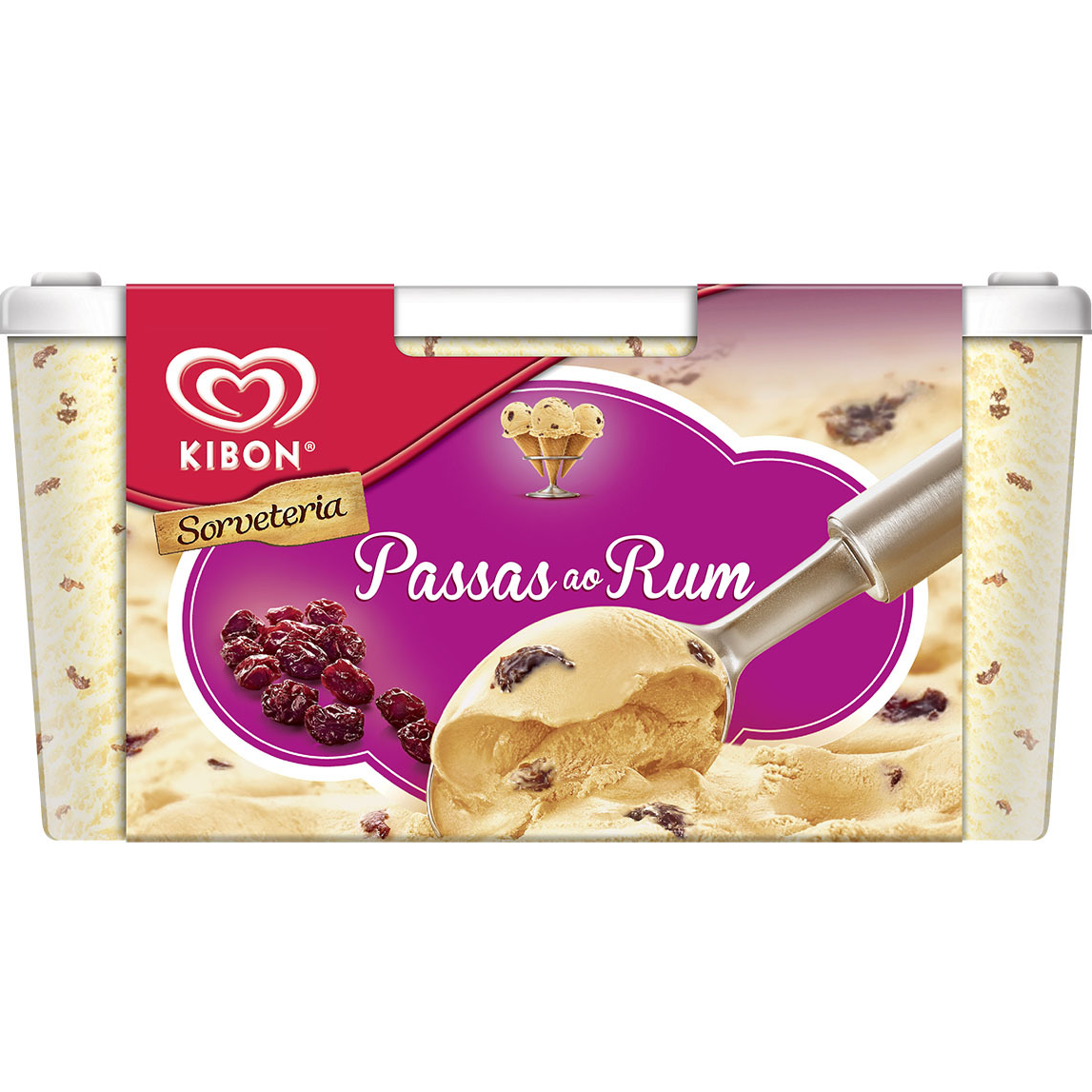 Sorvete Passas ao Rum