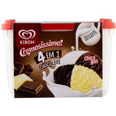 Sorvete 4 em 1 Chocoleite - 2L