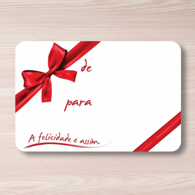 Adesivo personalizado para presente