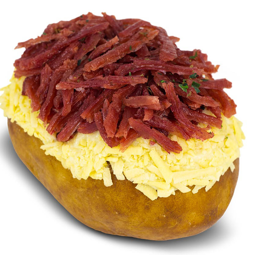 Carne seca  + puretata + provolone + batata palha