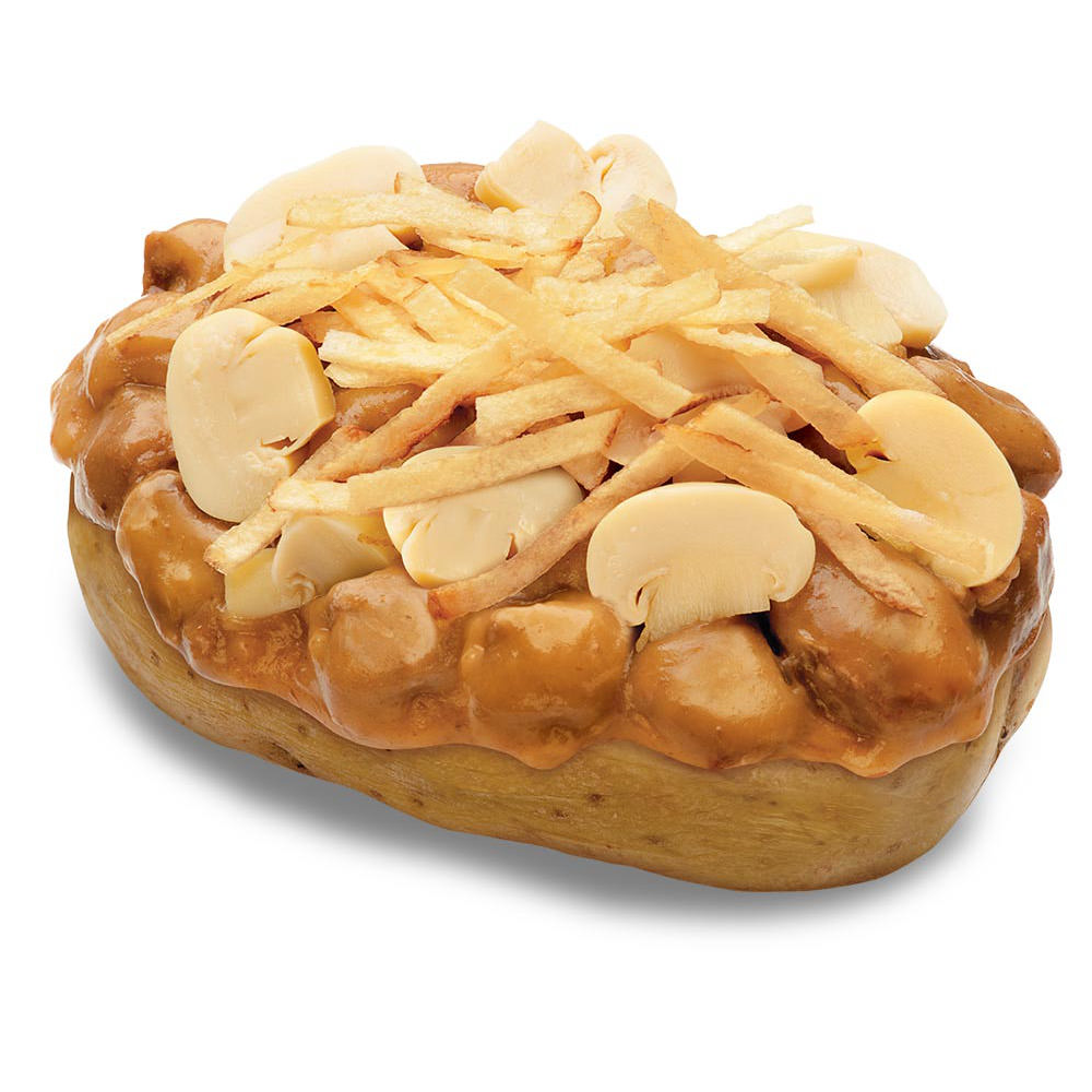 Strogonoff de carne + champignon + batata palha