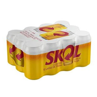 Skol Lata 350ml Cx C/12un