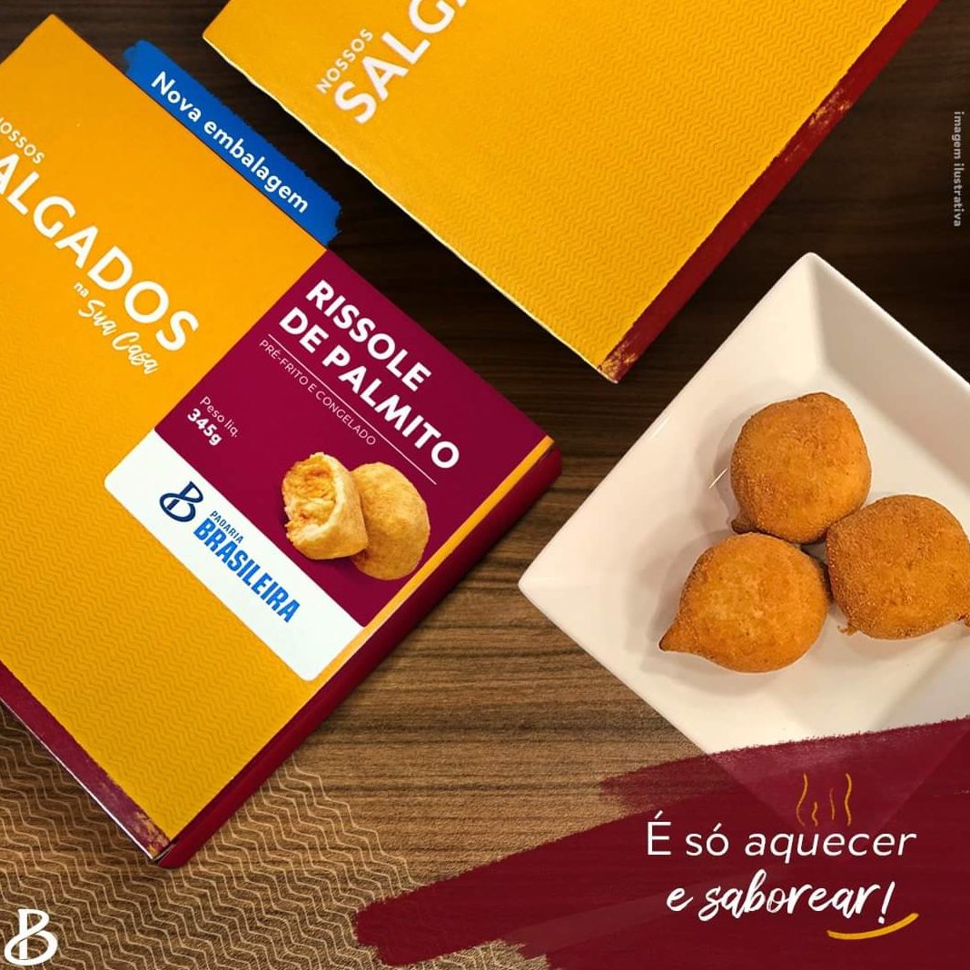 Mini salgados pré fritos e congelados