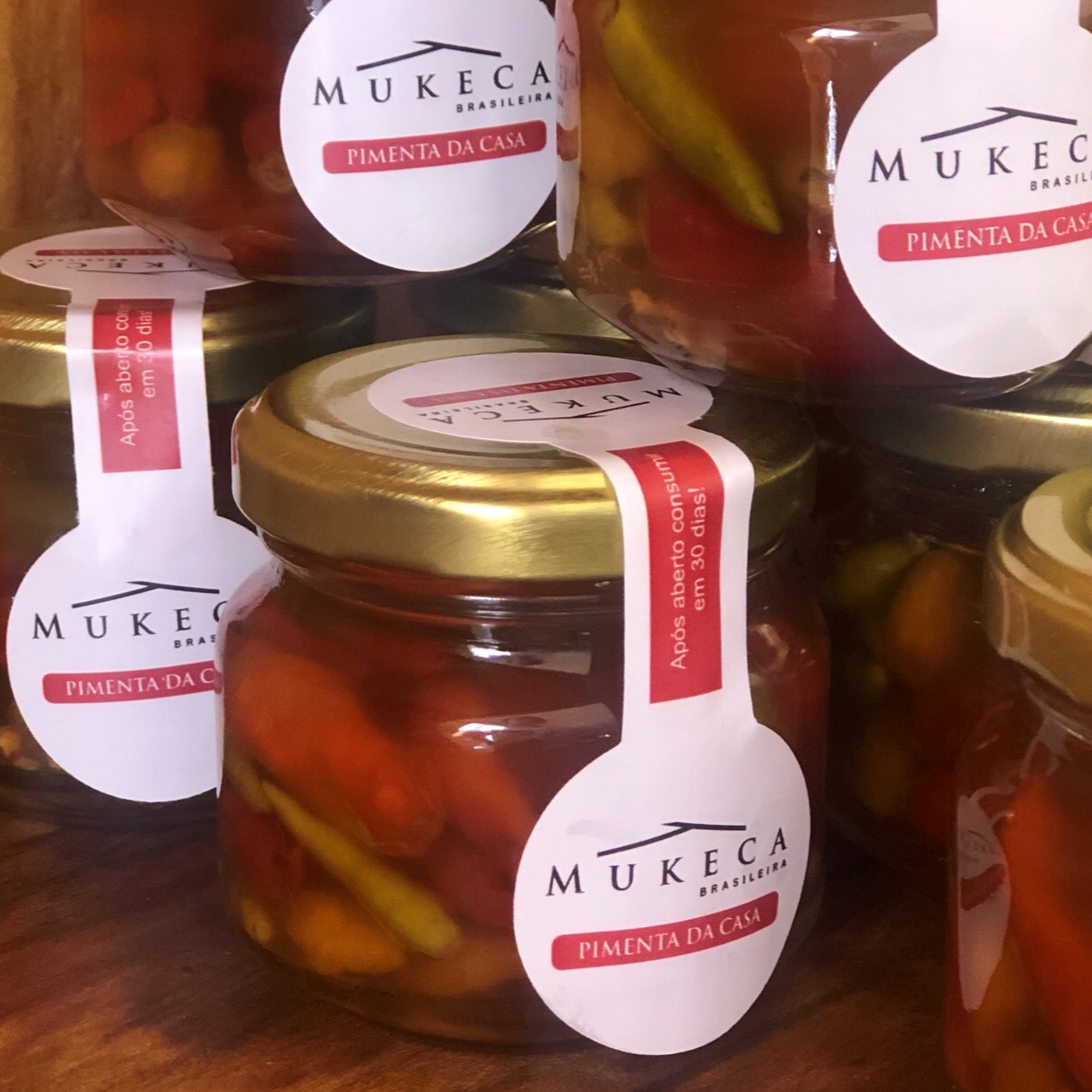 Pimenta Caseira no pote de vidro
