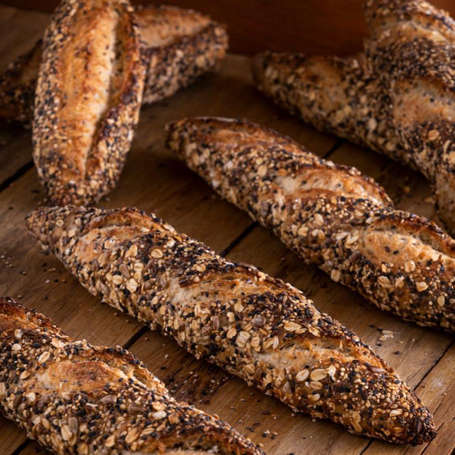 Baguette de Grãos e Sementes - 180 gramas