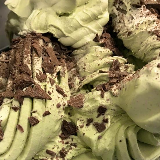 Gelato de Menta com Chocolate