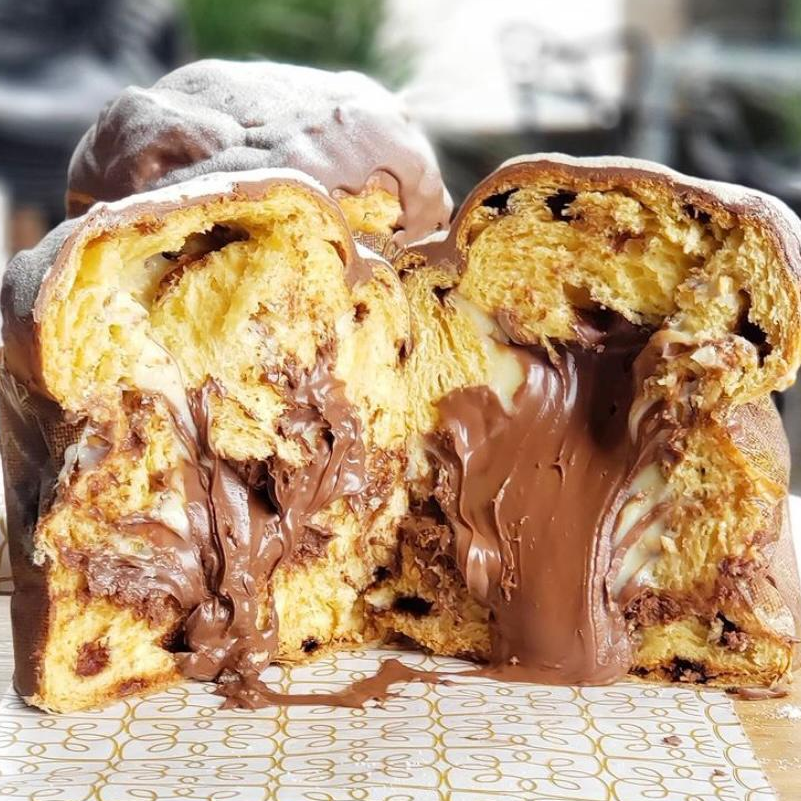 Chocotone Ninho com Nutella na caixa(pedir com 12 horas de antecedência)