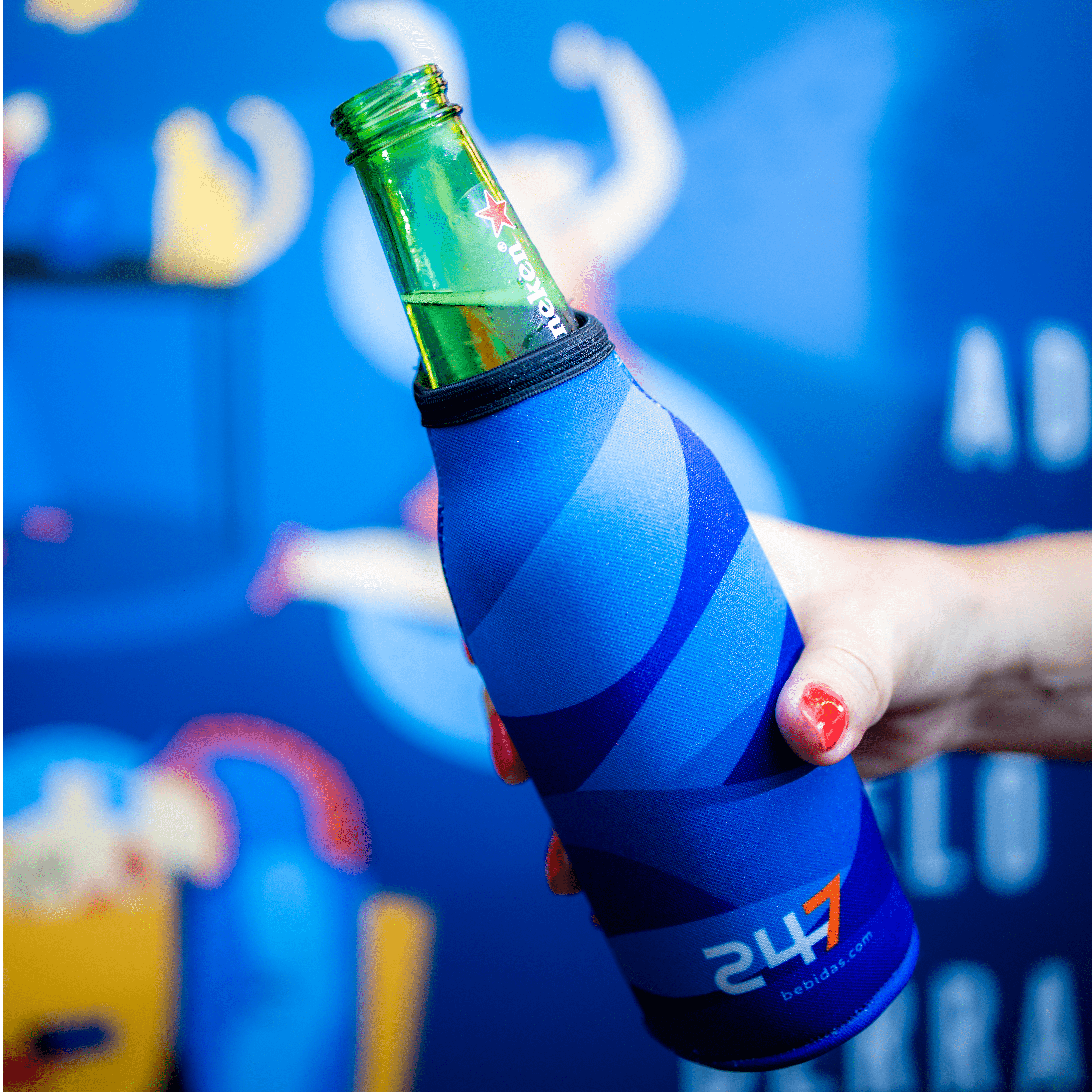 Porta Long Neck 247 Azul