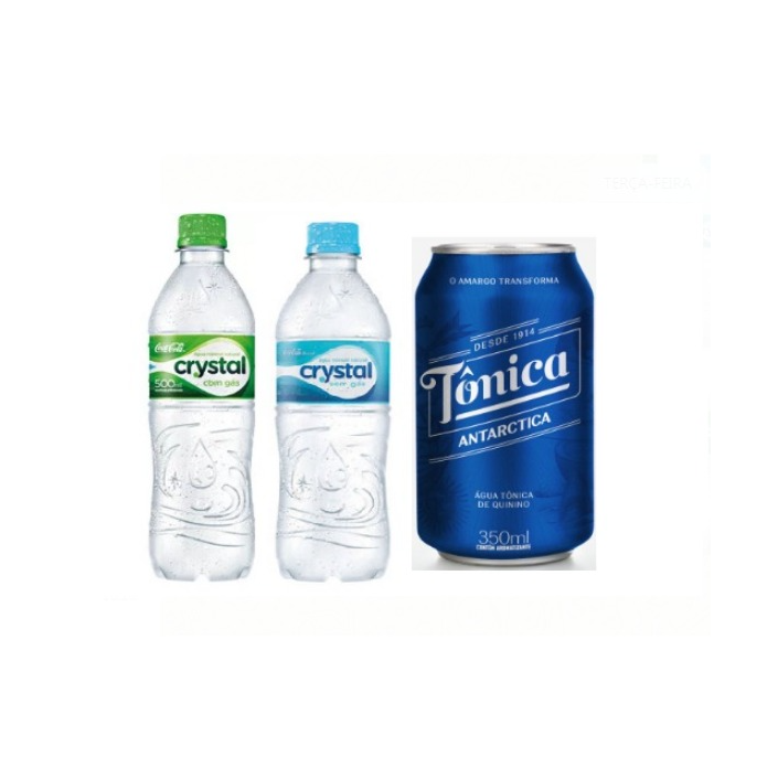 Bebida-Água 500ml & Tônica 350ml
