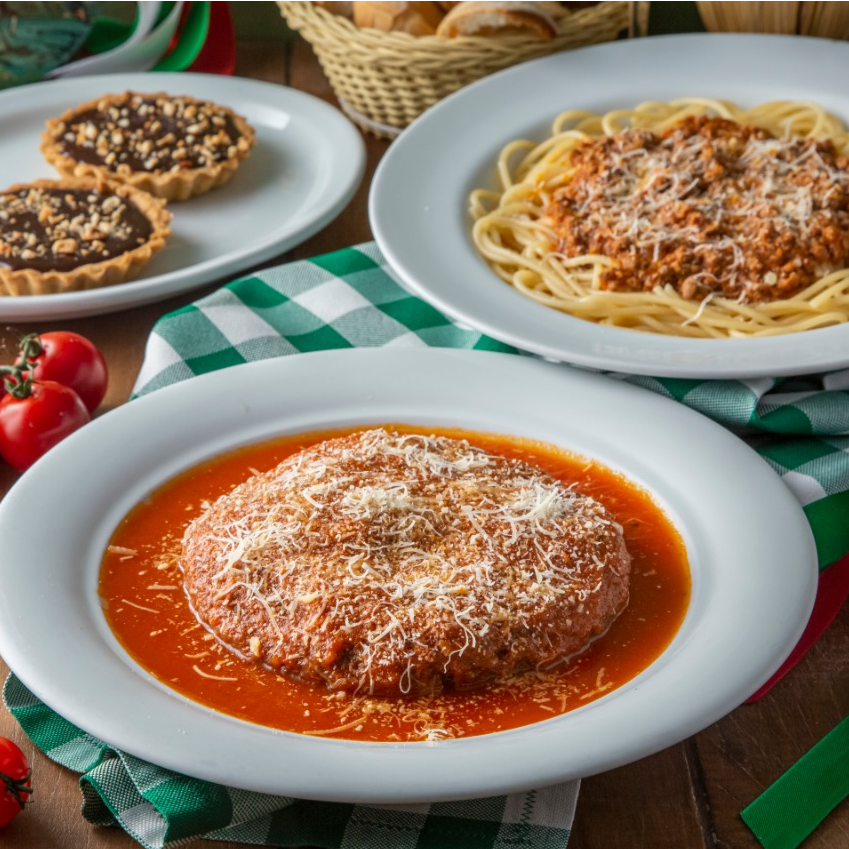 Polpettone + Spaghetti Bolognesa + Torta Nutella