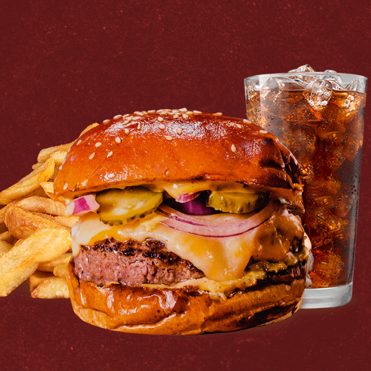 Megacheese (Burguer + bebida + batata)