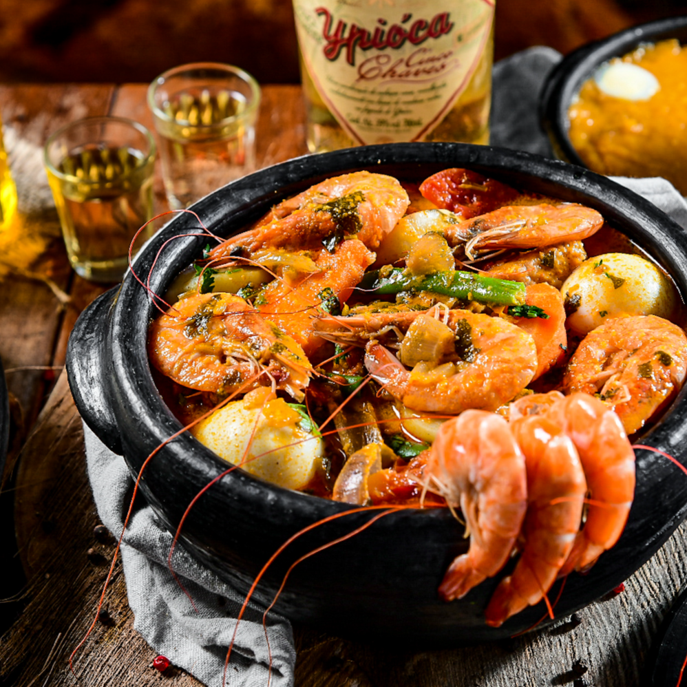 Peixada com camarão ( 2-3 pessoas)