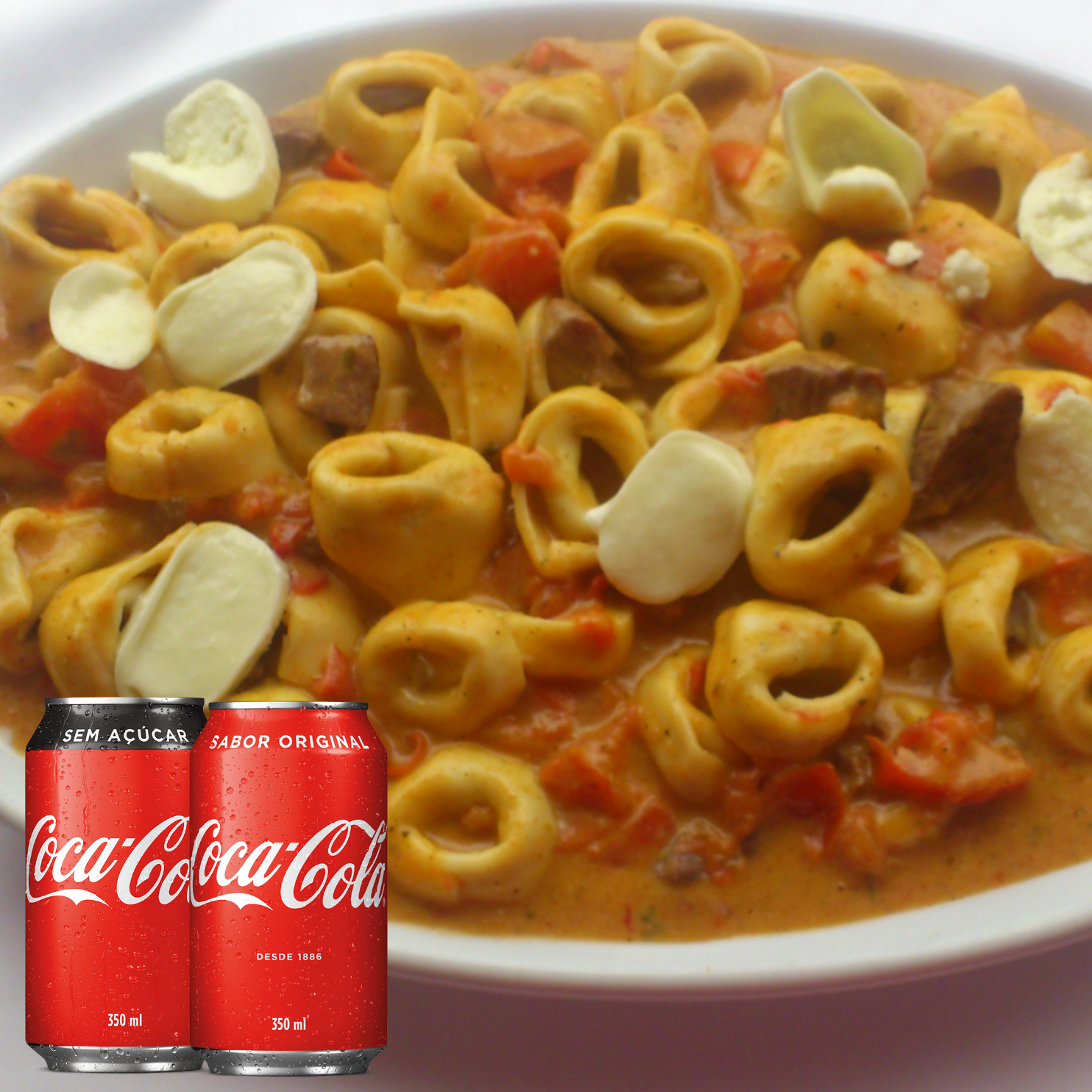 Cappelletti À Originale + 2 COCAS  LATA 350ML- serve até 3 pessoas