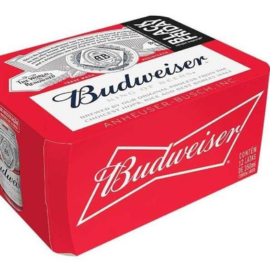 PACK CERV. BUDWEISER LT 12 UND(GELADA) 
