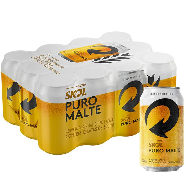 PACK CERV. SKOL PURO MALTE 12UND (GELADA)
