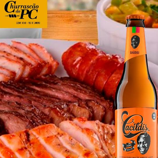 Churrasco misto + Cerveja Eisenbahn