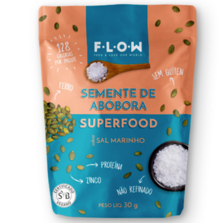 Snack Flow Sementes de Abóbora Sal Marinho - 30g