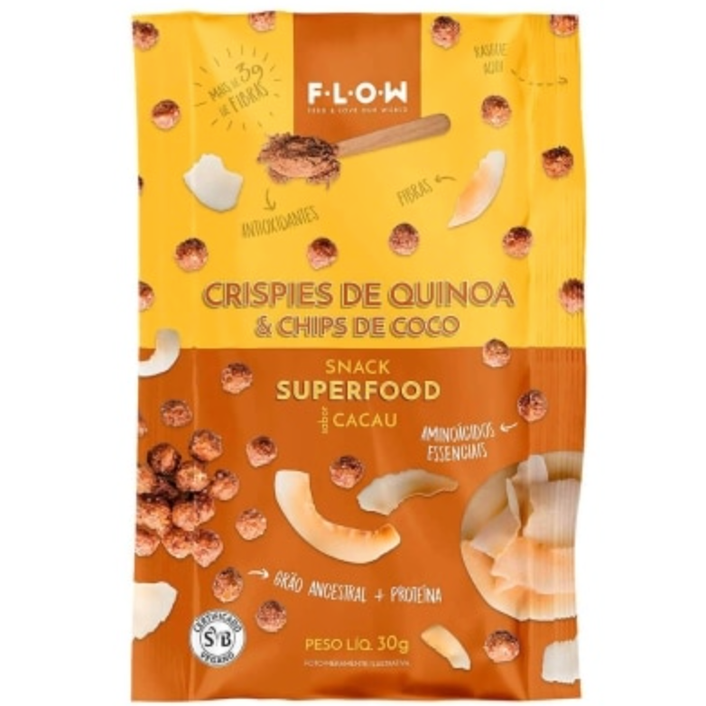 Snack Flow Crispies Quinoa Cacau - 25g