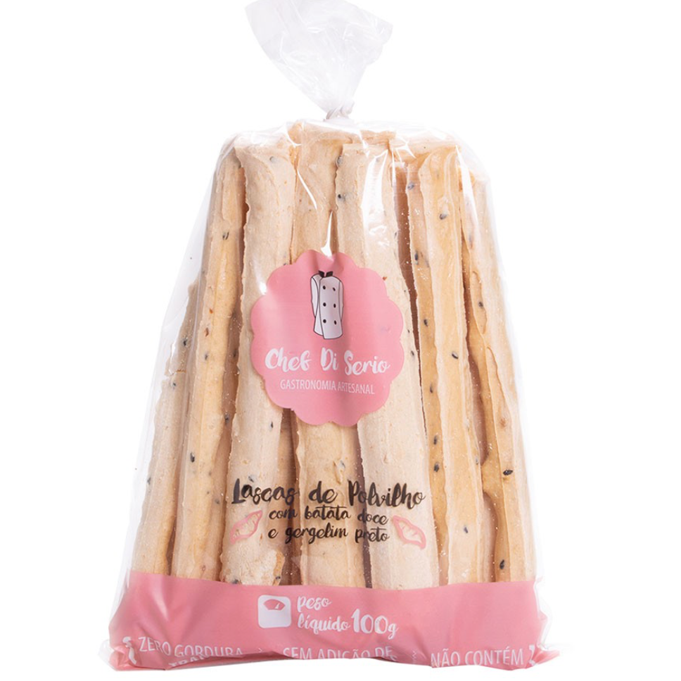 Polvilho Chef Di Serio Batata Doce e Gergelim - 100g