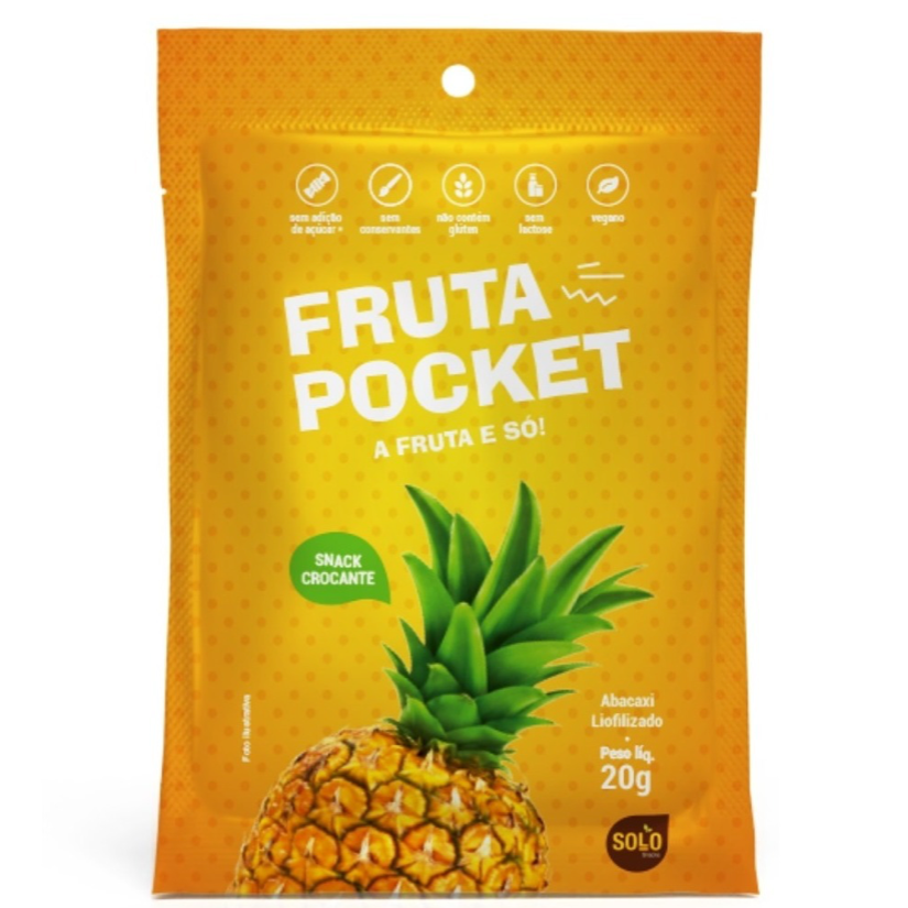 Fruta Pocket Abacaxi Liofilizado - 20g