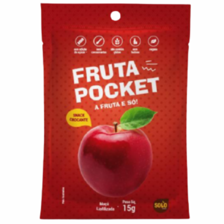 Fruta Pocket Maçã Liofilizado - 15g