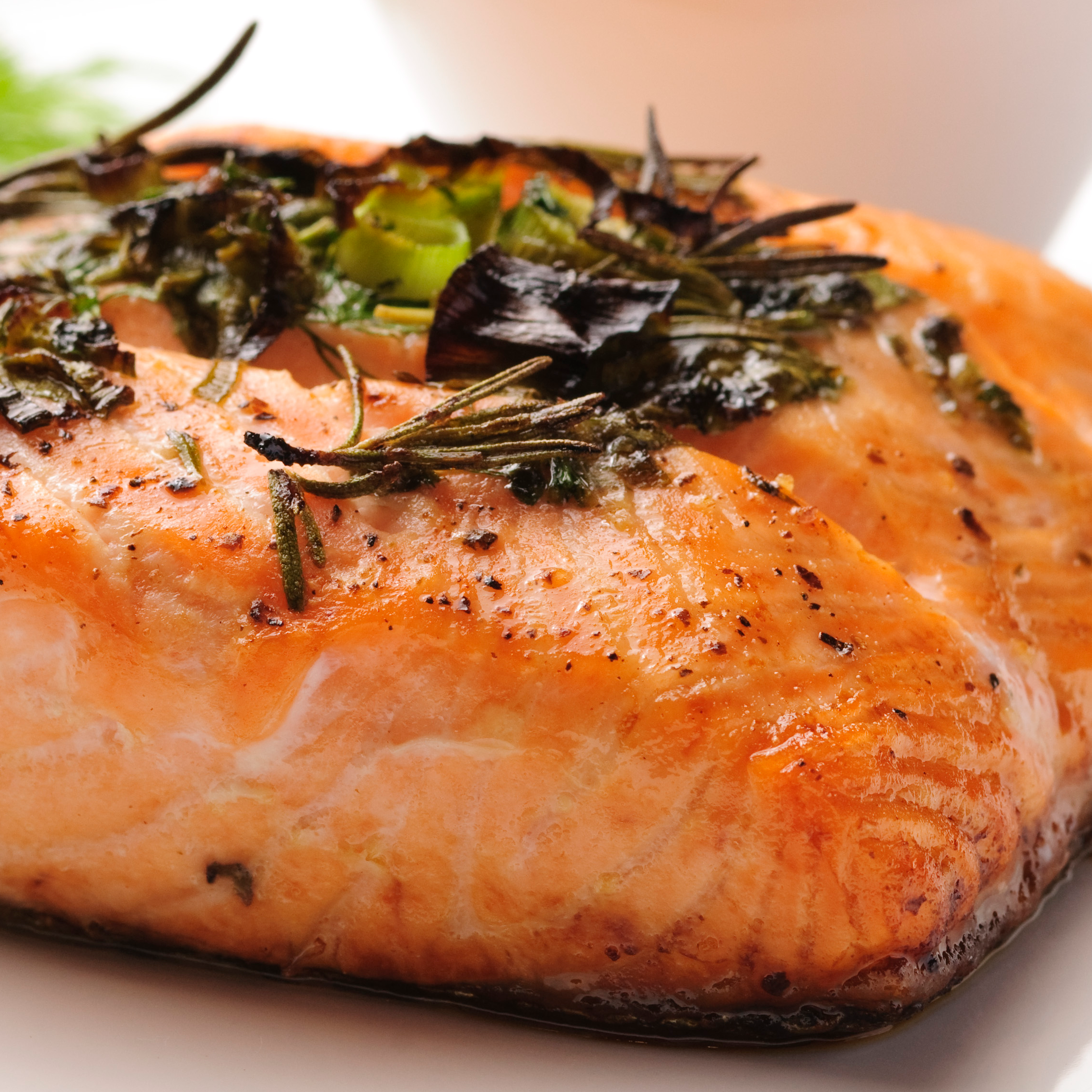 Filet peixe grelhado salmão
