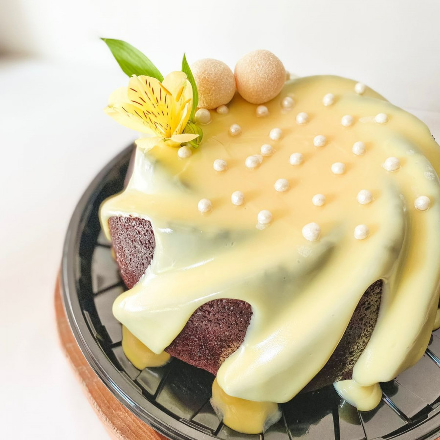 Bolo vulcão de 4 leites