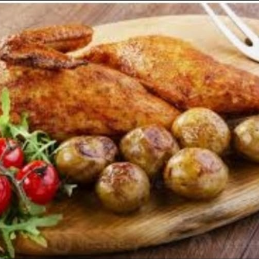 Meio Frango Assado Completo
