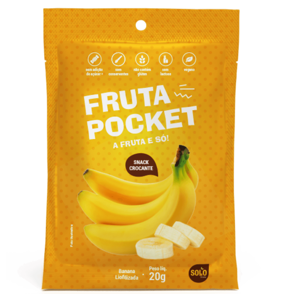 Fruta Pocket Banana Liofilizada 20g 