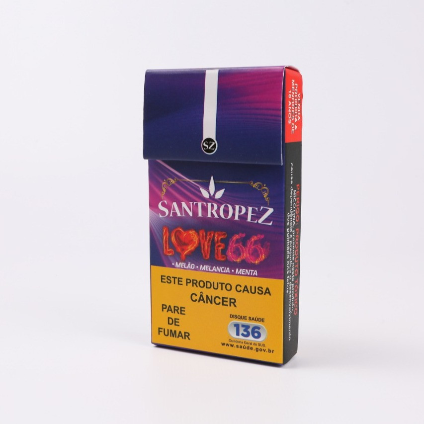 Cigarro de Palha Santropez Love 66 maço c/20