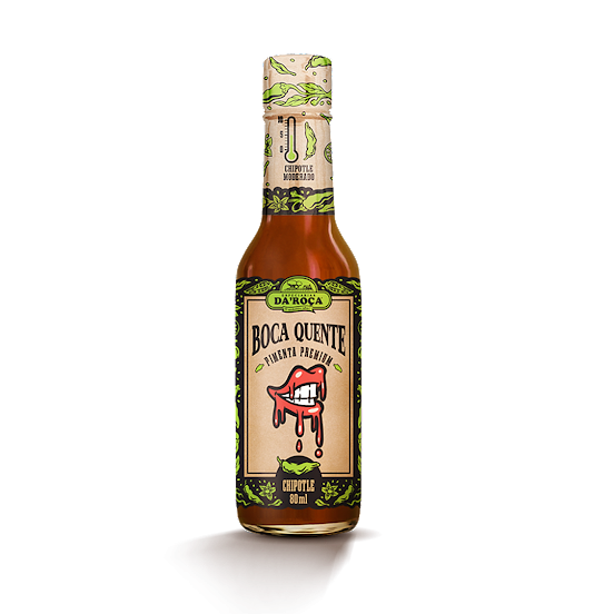 MOLHO DE PIMENTA PREMIUM BOCA QUENTE 80ML ROÇA