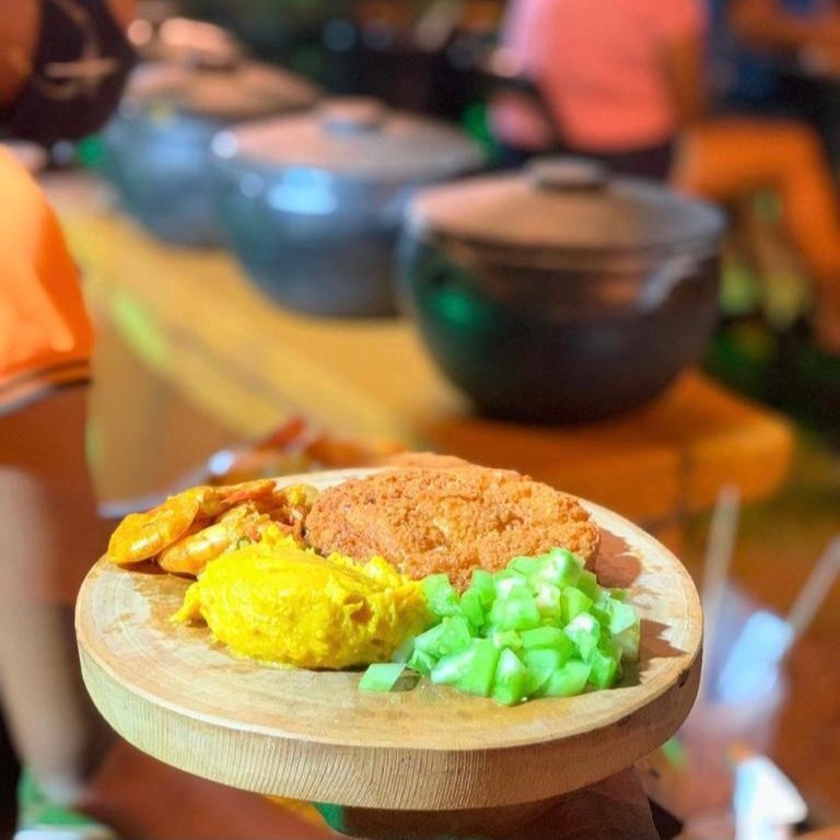 Acarajé cortado