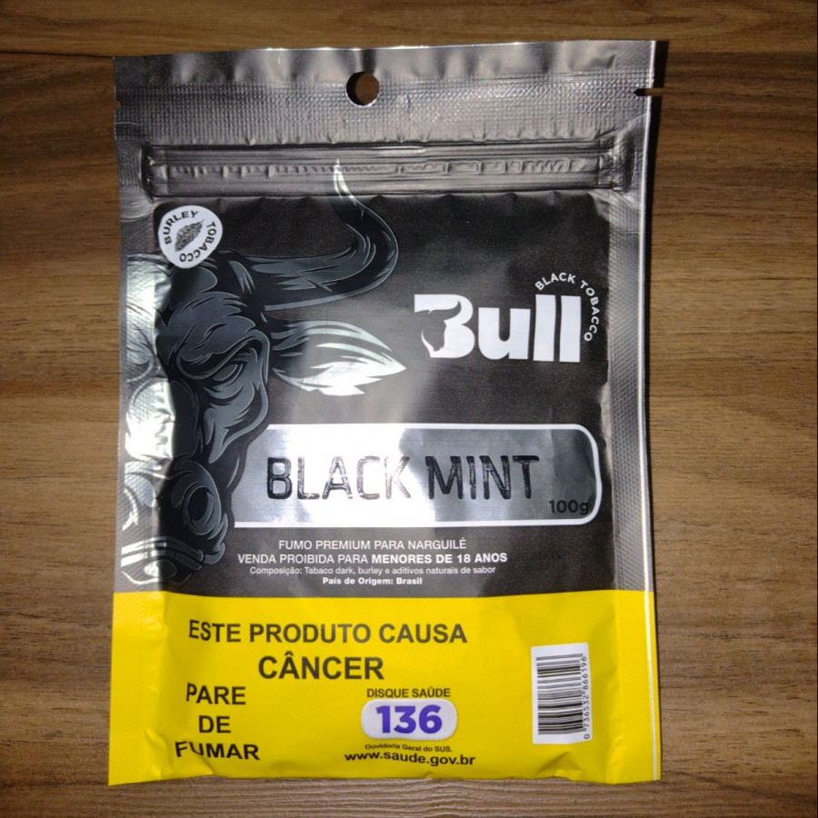Essência Bull Black Tobacco Black Mint 100g