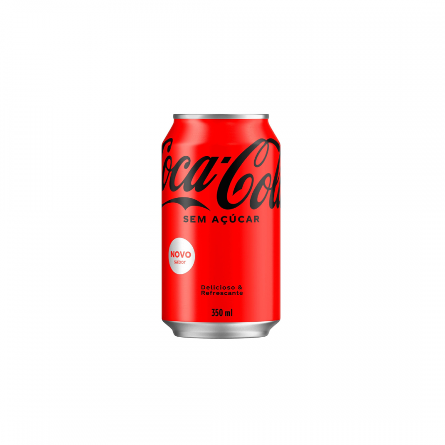 REFRIGERANTE COCA COLA LATA S/AÇUCAR 350ML