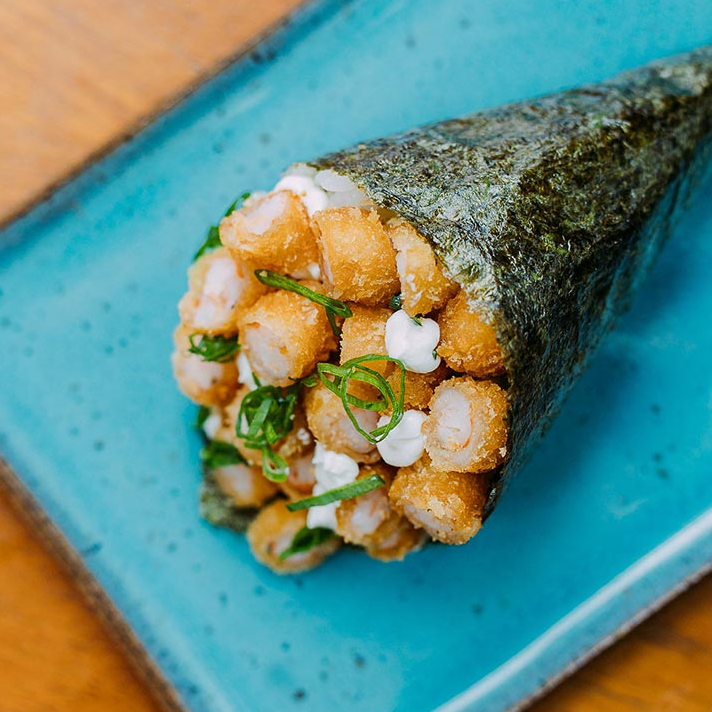 Temaki Tempurá de Camarão