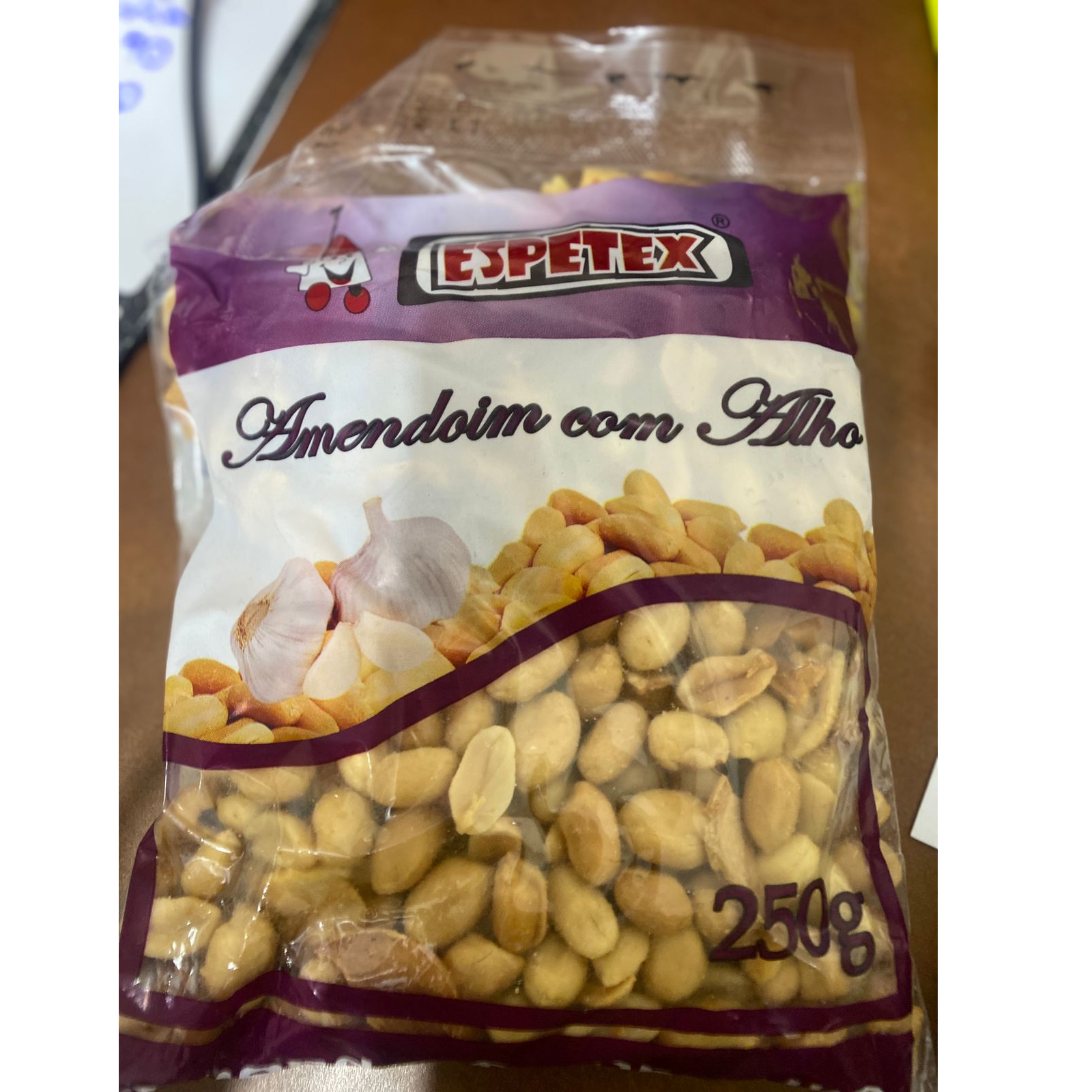 Espetex Amendoim C/Alho 250g 