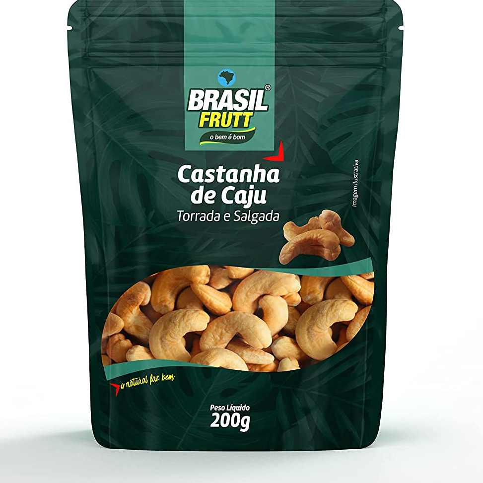 Castanha de Cajú Torrada e Salgada 200g - Brasil Frutt